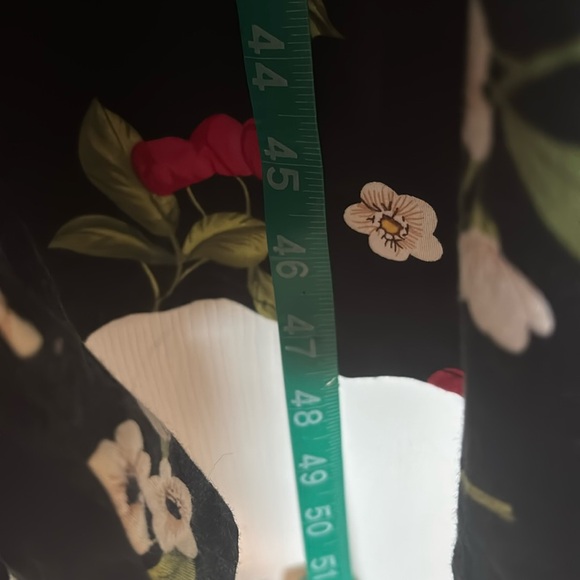 Chic Black Cherry and Floral High-Low Dress - Picture 7 of 9